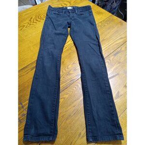 LEVI STRAUSS 531 Jeans Womens 2M W 26 BLACK Faded LOW SKINNY Preowned Denim